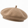 Béret taille unique textile effet suédine camel - style classique pour usage quotidien