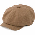 Casquette gavroche taille unique marron en textile à visière style classique