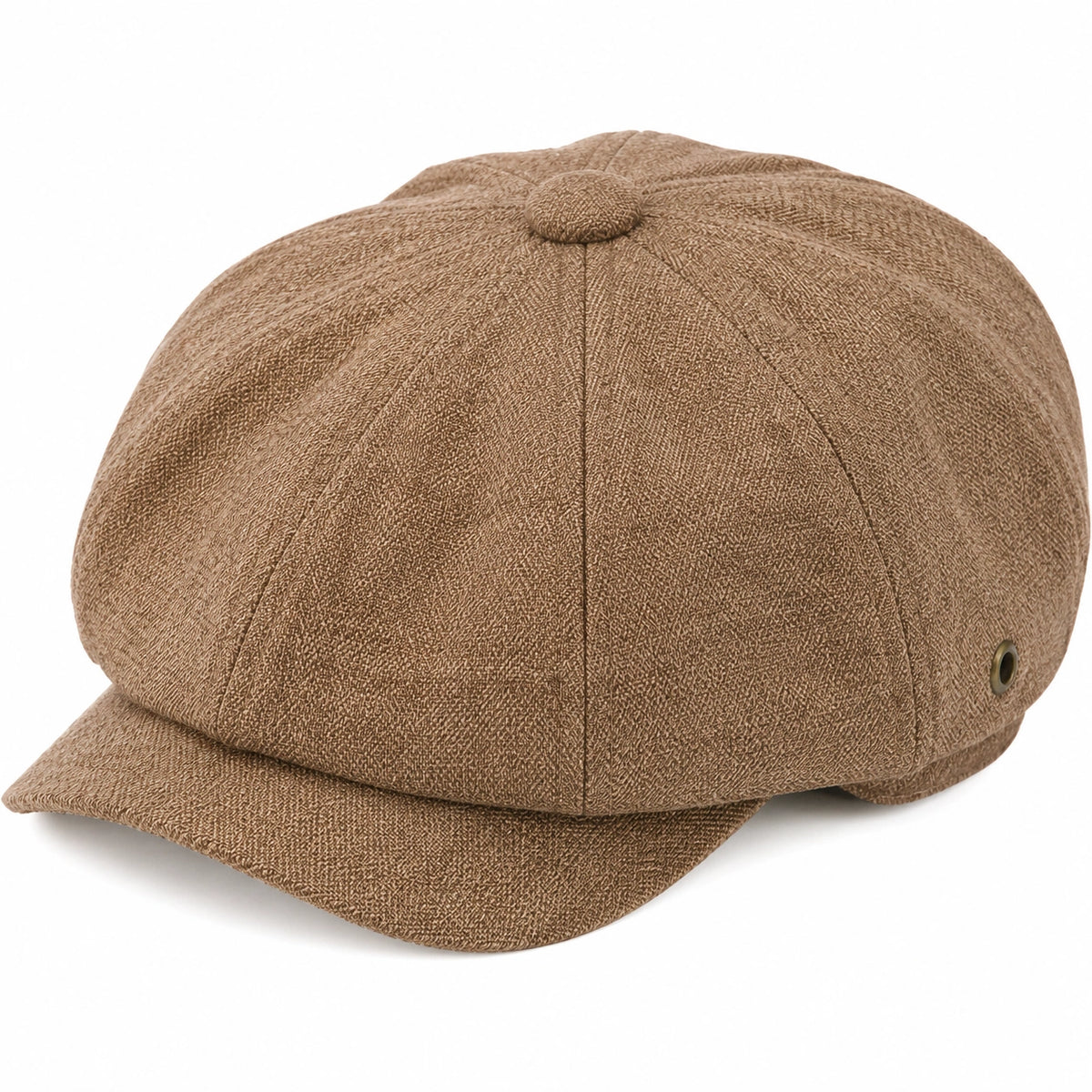 Casquette gavroche taille unique marron en textile à visière style classique